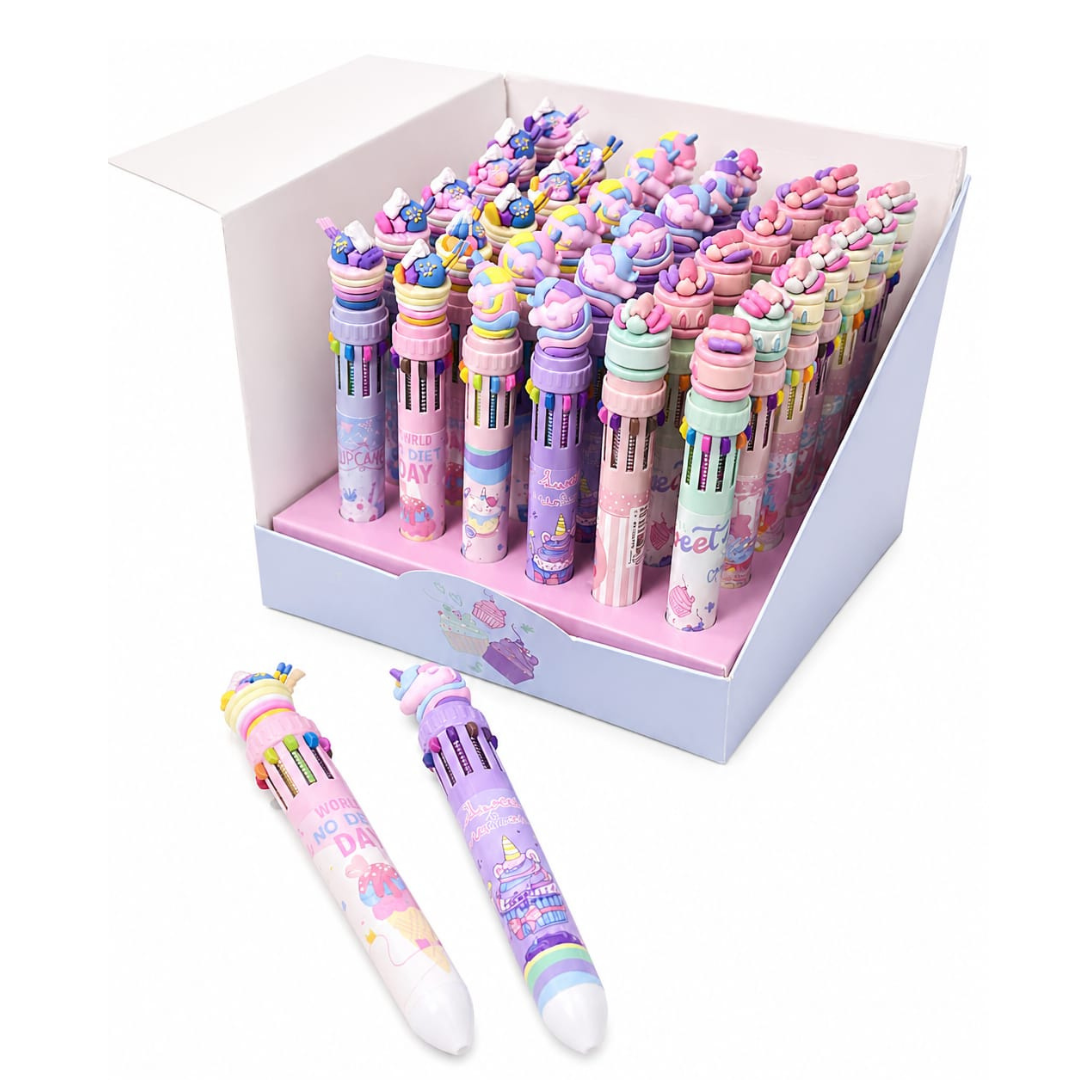 Pastel 10-Color Click Pen