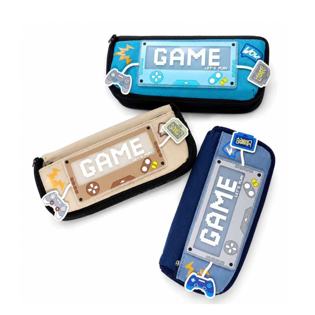 Game Console Design Zipper Pencil Case