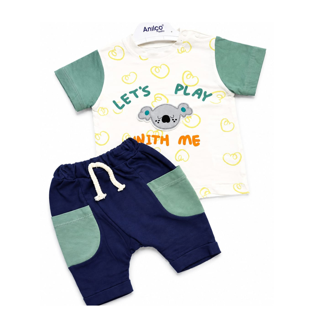 Anılco Koala Play 2-Piece Summer Set – Made in Turkey