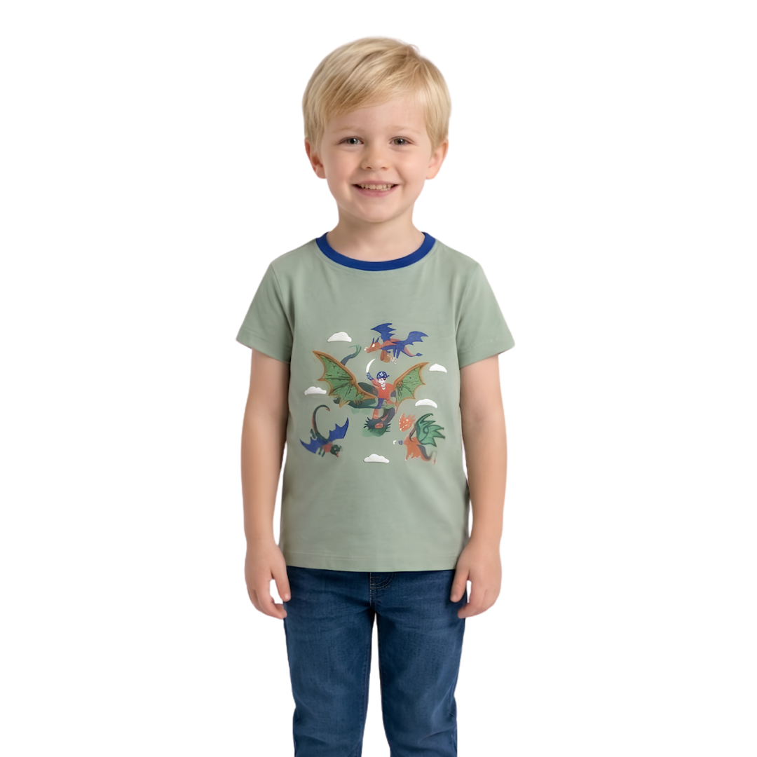 Dragon Adventure Boys Tee Made by Bangladesh