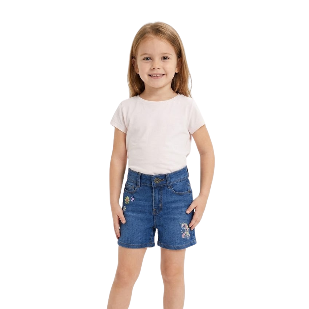 Magical Unicorn Denim Shorts