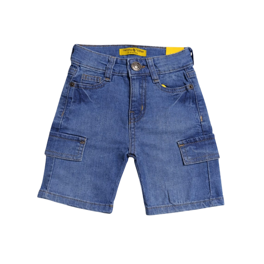 Classic Cargo Denim Shorts