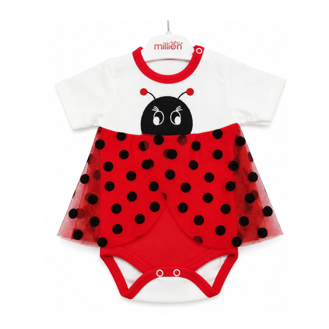 Dream Baby Ladybug Tulle Romper – Made in Turkey