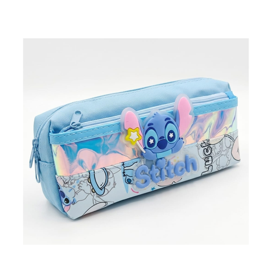Stitch Cartoon Holographic Pencil Pouch