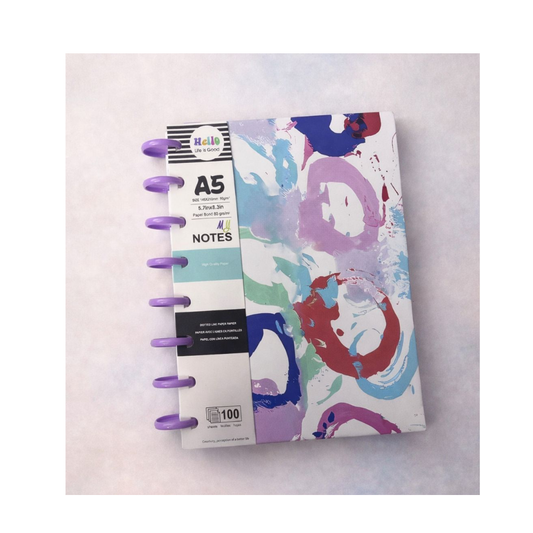 Abstract Art A5 Spiral Notebook