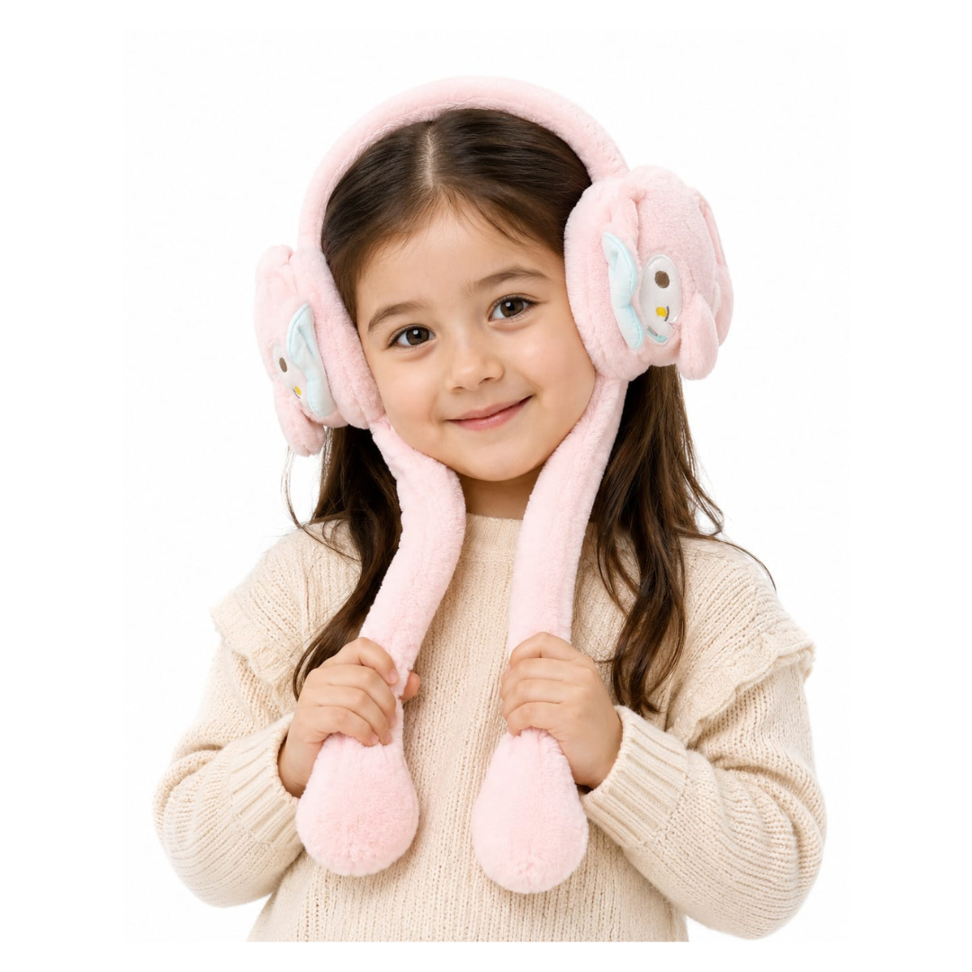 My Melody Plush Earmuffs – Blush Pink