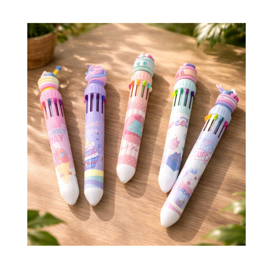 Pastel 10-Color Click Pen
